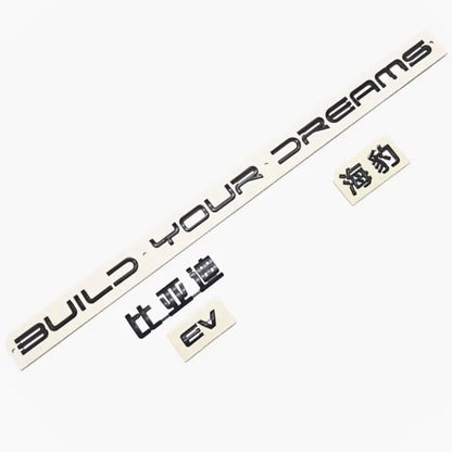 BYD Seal Trunk Emblem Black Letter 1pc KCSZHXG For EV - NeoBYD