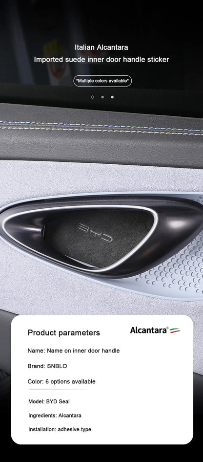 BYD Seal Suede Door Handle Patch Covers 4Pc EV Kit Pro - NeoBYD