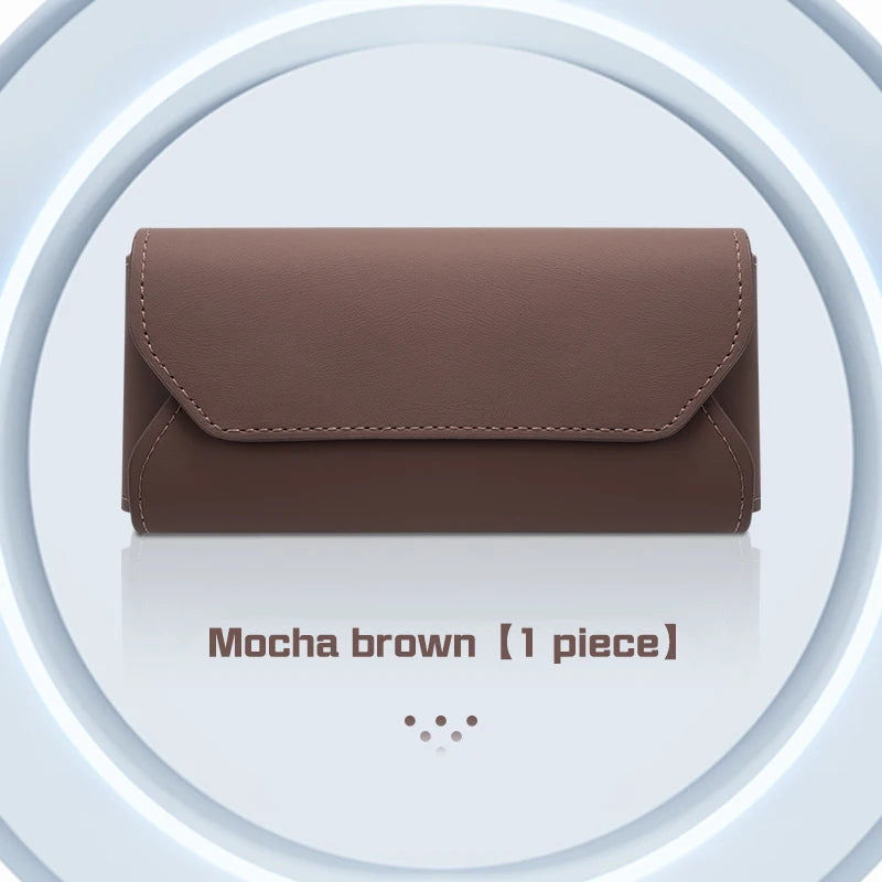 Leather Glasses Sunglasses Case Clip on Sun Visor Storage for BYD