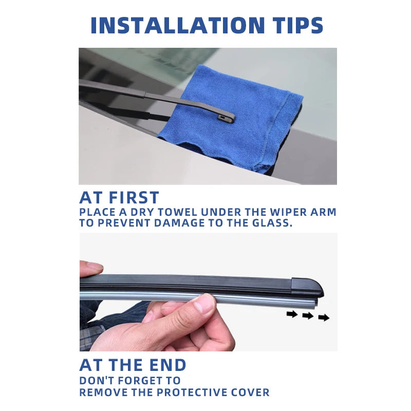 RHD Front Rear Windshield Wiper Blades For BYD Seal U SEALION 6 SA3 2022-2025 Song Plus Windscreen Window Brushes Accessories