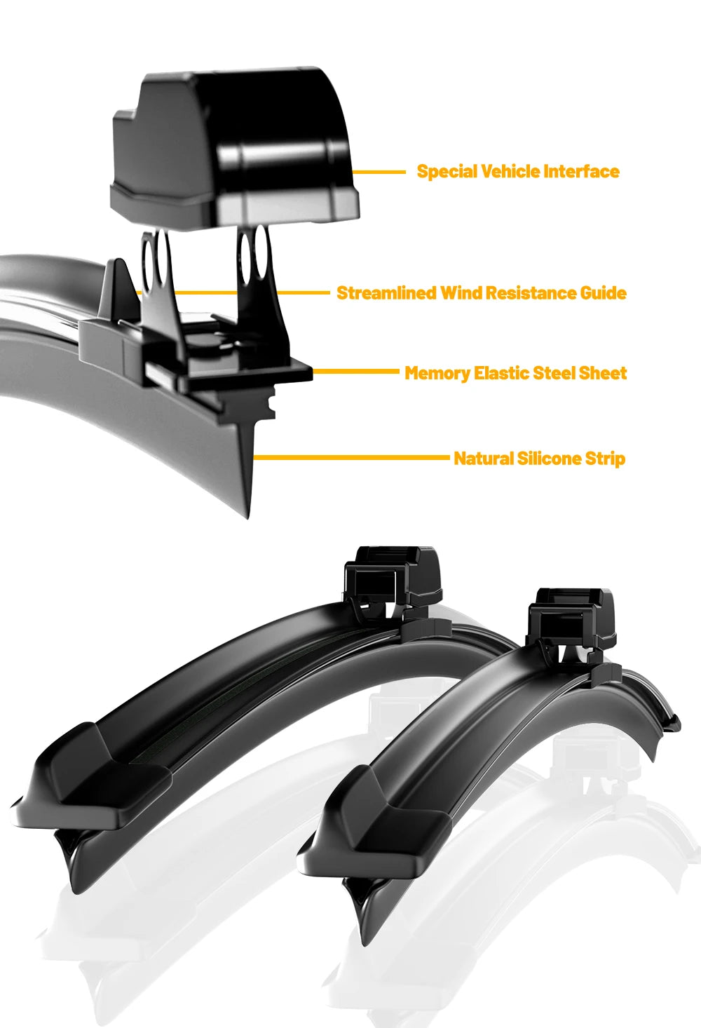 BYD Atto 3 Wiper Blades LECIBUBI Front Windshield Premium - NeoBYD