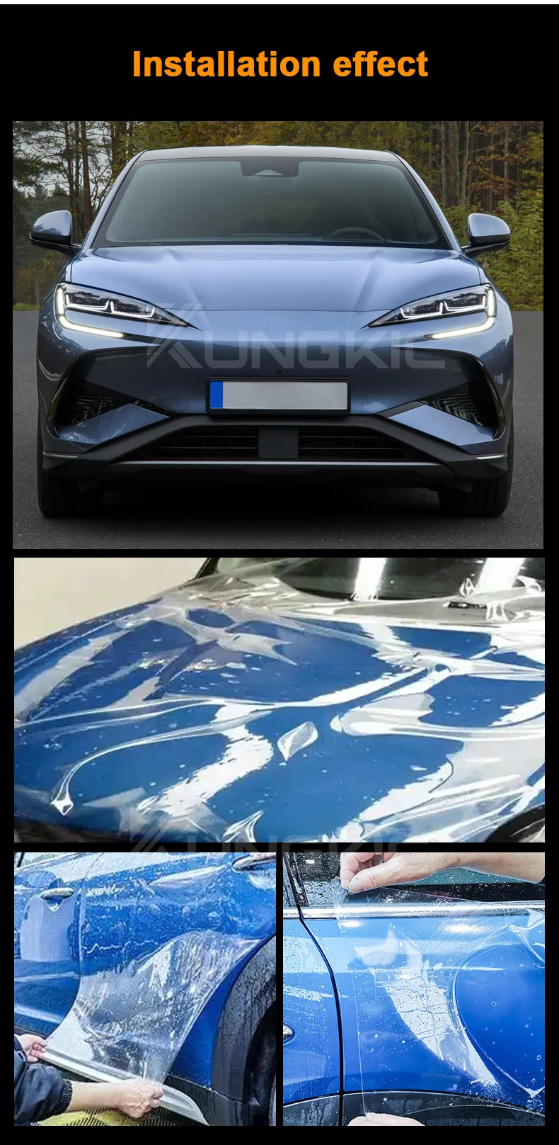 Front Headlight Rear View B C Pillars TPU Paint Protection Film For BYD Sealion 7 - NeoBYD