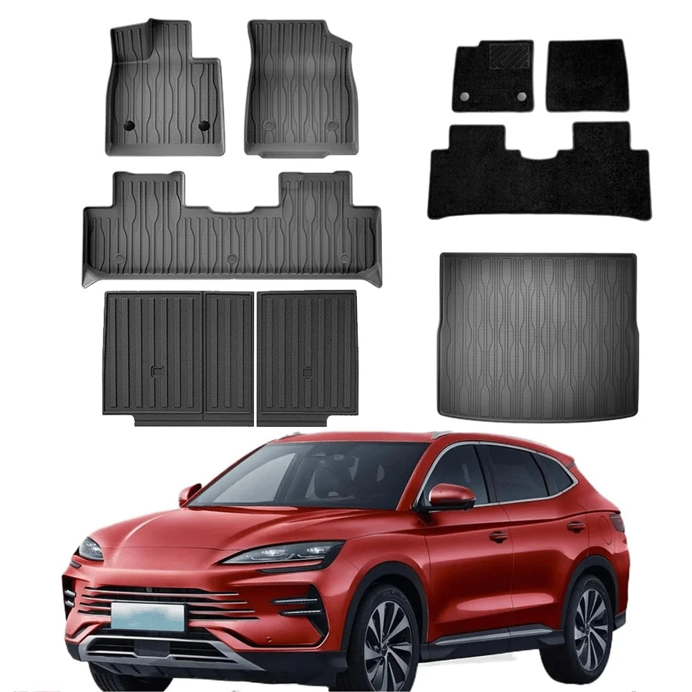 TPE Floor Mats and Cargo Liner, All Weather Floor Liners Trunk Mat for BYD Seal U DMI / Sealion - LHD & RHD