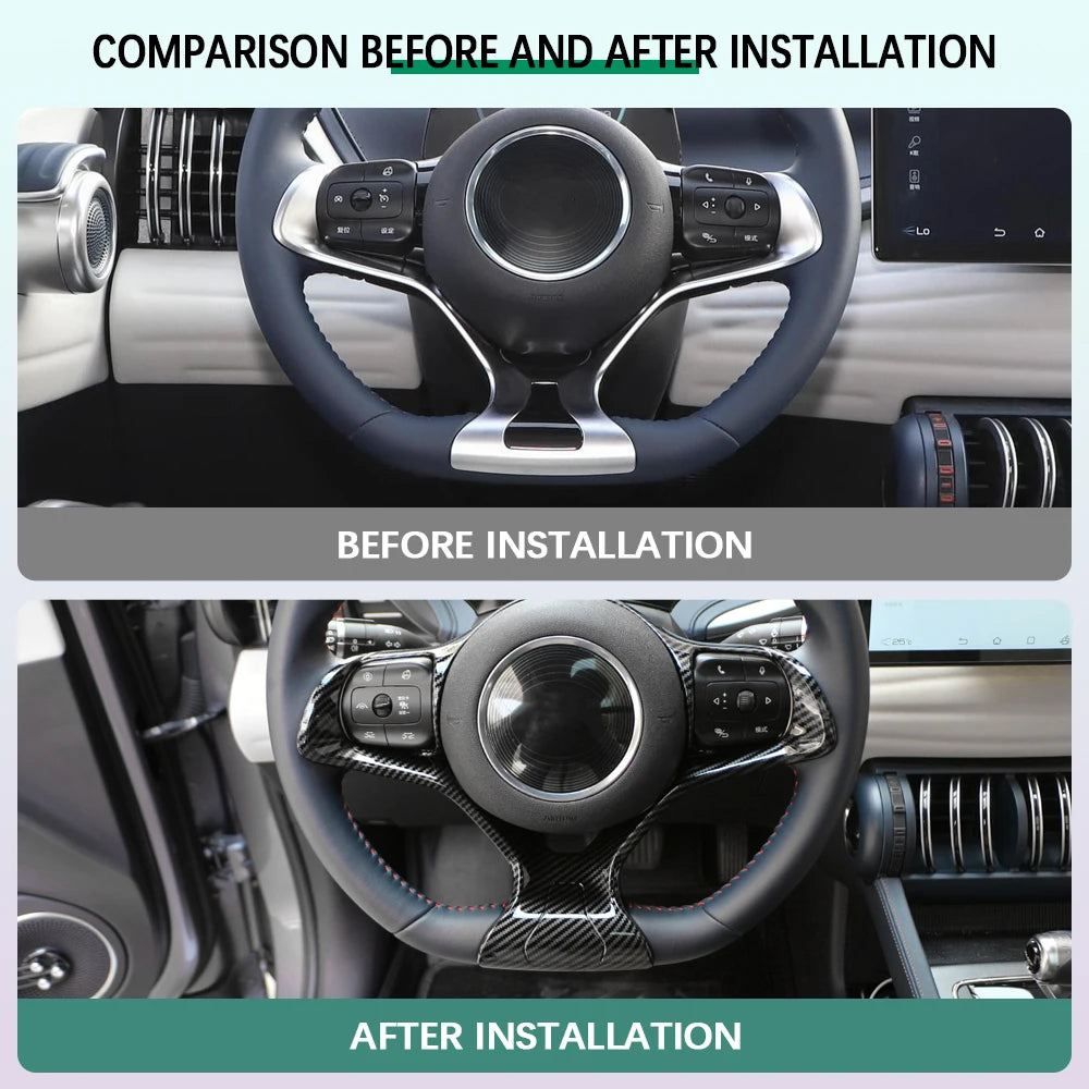 Steering Wheel Panel Cover Decoration Sticker For BYD Dolphin - NeoBYD