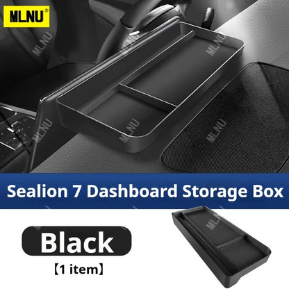 Center Console Precise Fit Divided Compartments ABS+Leather Pad Storage Box For BYD Sealion 7 - NeoBYD