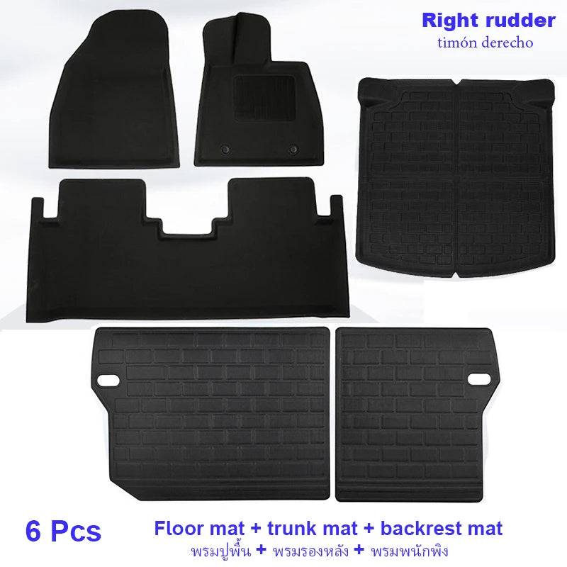 Front, Rear and Trunk Floor Mats / Cargo Liner Protector Waterproof Non-slip For BYD Seal RHD - NeoBYD