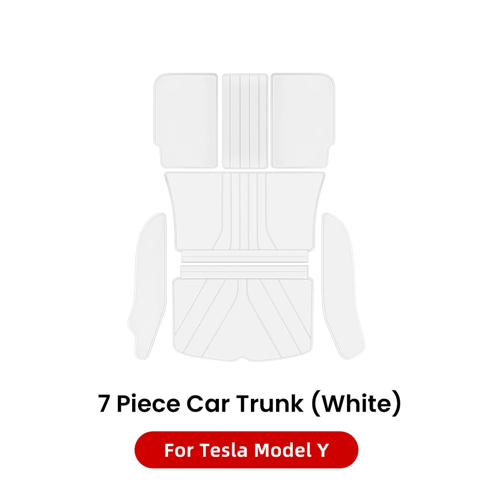 Premium Juniper Leather Trunk Mat for Tesla Model Y