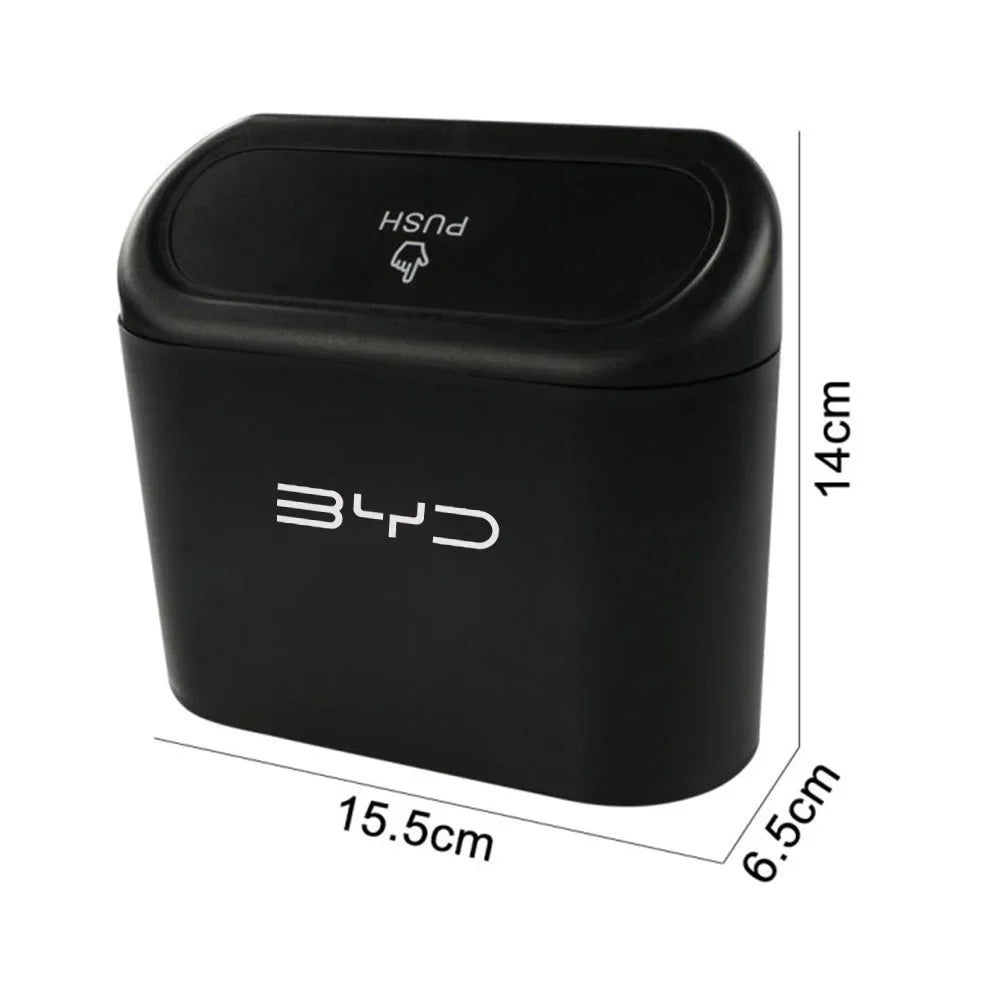 1PC Car Hanging Trash Bin Storage Box for BYD Atto 3 / Seal / Seagull / Dolphin / Act 3 / Tang F3 / E6 / Yuan / Song Plus S6