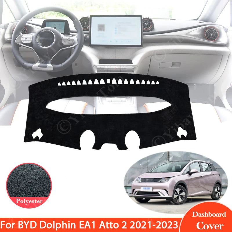 Car Dashboard Cover Protective Pad Dash Board Sunshade Carpet Anti-UV Dashmat For BYD Dolphin / Atto 2