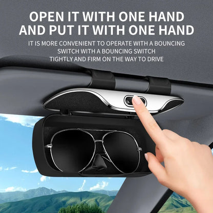 Car Visor Sunglasses/Glasses Holder Case Clip Box For BYD - NeoBYD