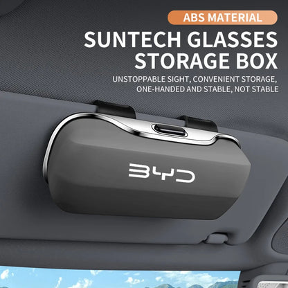 Car Visor Sunglasses/Glasses Holder Case Clip Box For BYD - NeoBYD