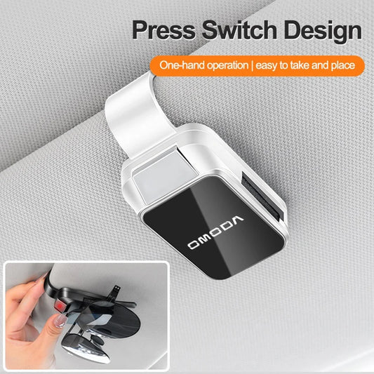 Car Sun Visor Glasses Clips One-hand Pressing switch Eyeglasses Holder For Omoda JAECOO J7 J6 J7 J8 Phev 2025 2024 2023 Ruigu 9