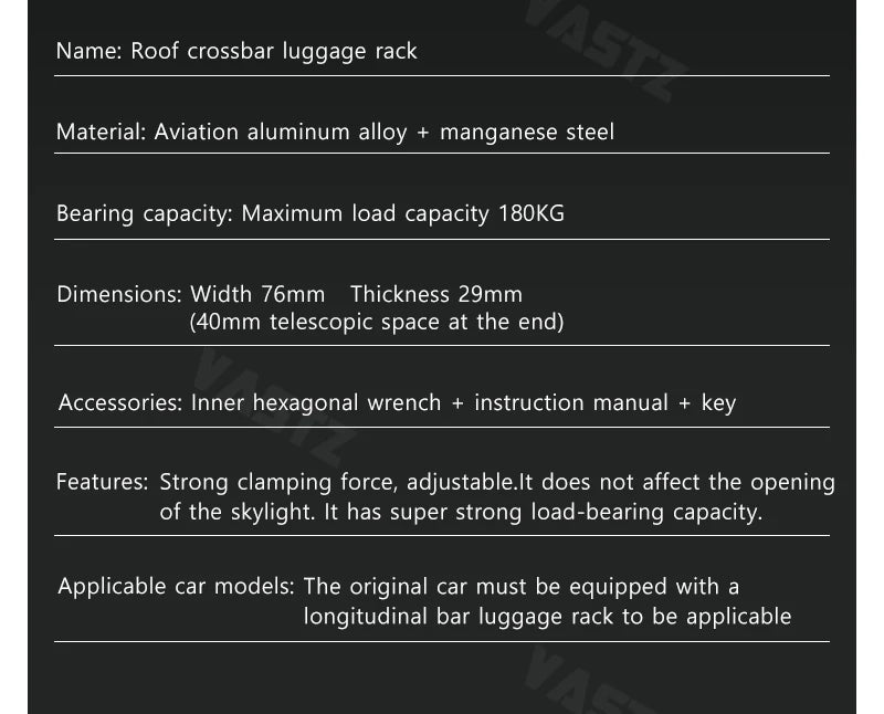 Roof Crossbar Luggage Rack for BYD - NeoBYD