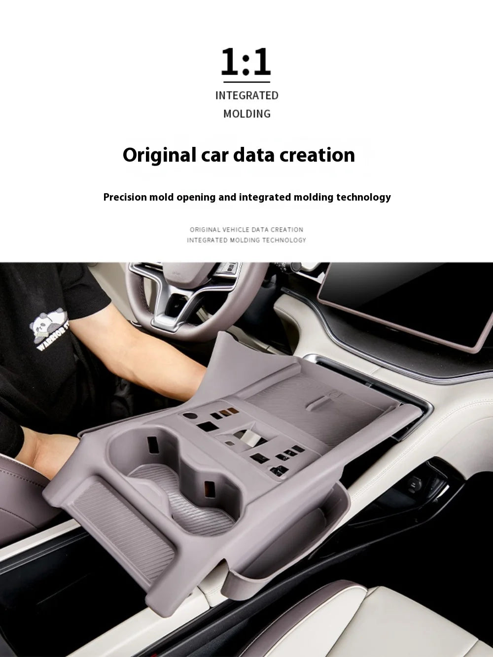 Central Control Panel + Cup Holder + Wireless Charging Silicone Protective Pad For BYD Seal U / Sealion 6 - NeoBYD