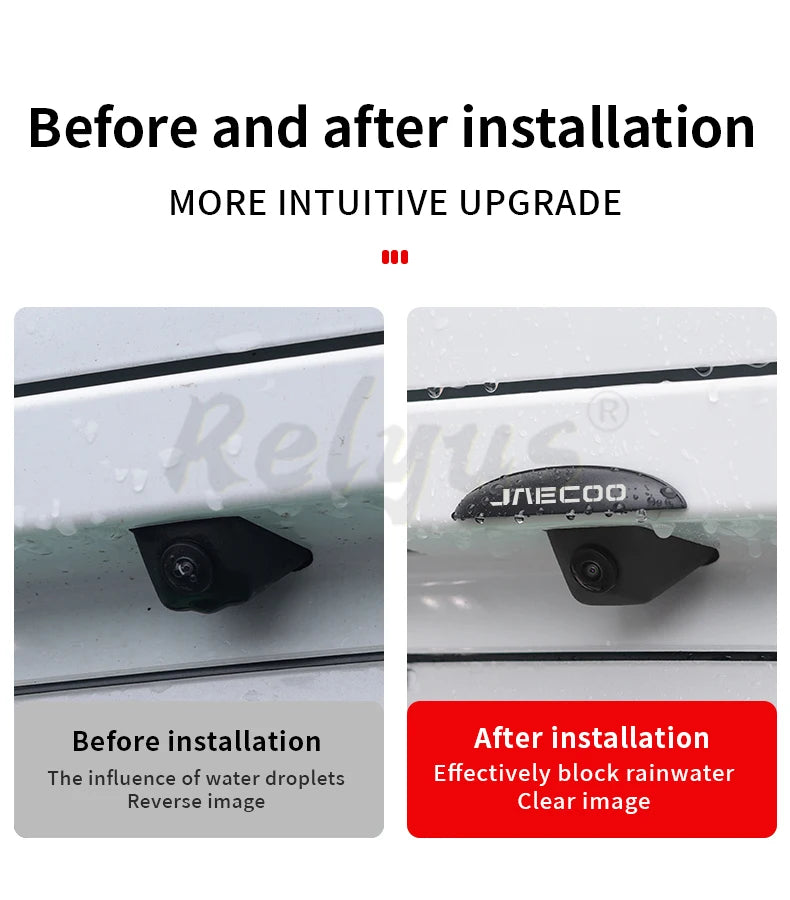 Car Reversing Rear Camera Rain Cover ABS Rain-Proof Car Reverse Camera For Chery Jaecoo J6 J7 J8 Phev J7 Phev 5EV J6 7 J5