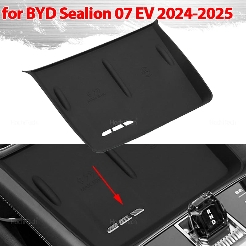 Central Control Non-Slip Wireless Fast Charging Wireless Charger Mat For BYD Sealion 7 - NeoBYD