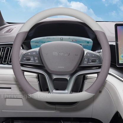 Leather Car Steering Wheel Cover for BYD - NeoBYD