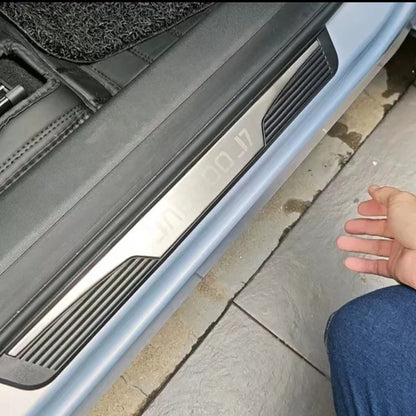 For Jaecoo 7 J7 PHEV 2025 2026  Plastic Stainless Steel Car Accessories Auto Door Sill Pedal Welcome Scuff Plate Cover 4PCS