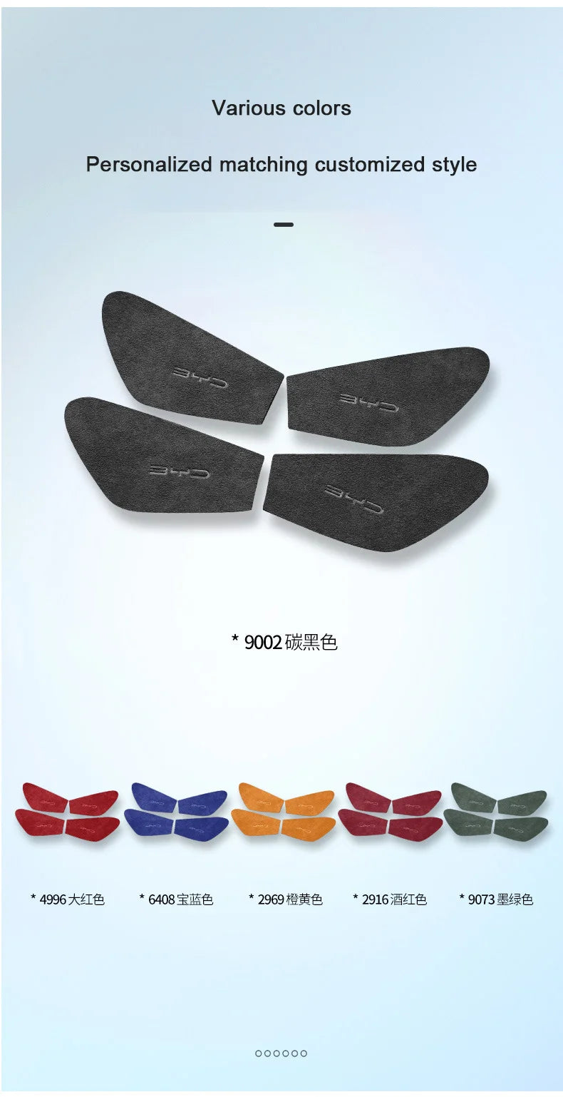 BYD Seal Suede Door Handle Patch Covers 4Pc EV Kit Pro - NeoBYD