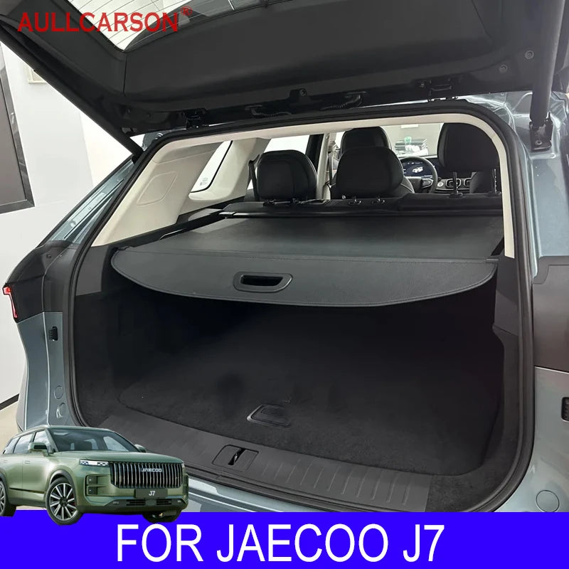 For JAECOO J7 2023 2024 Car Rear Trunk Curtain Cover Rack Partition Shelter Interior Car-styling Decoration Accessories