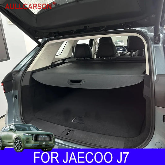 For JAECOO J7 2023 2024 Car Rear Trunk Curtain Cover Rack Partition Shelter Interior Car-styling Decoration Accessories