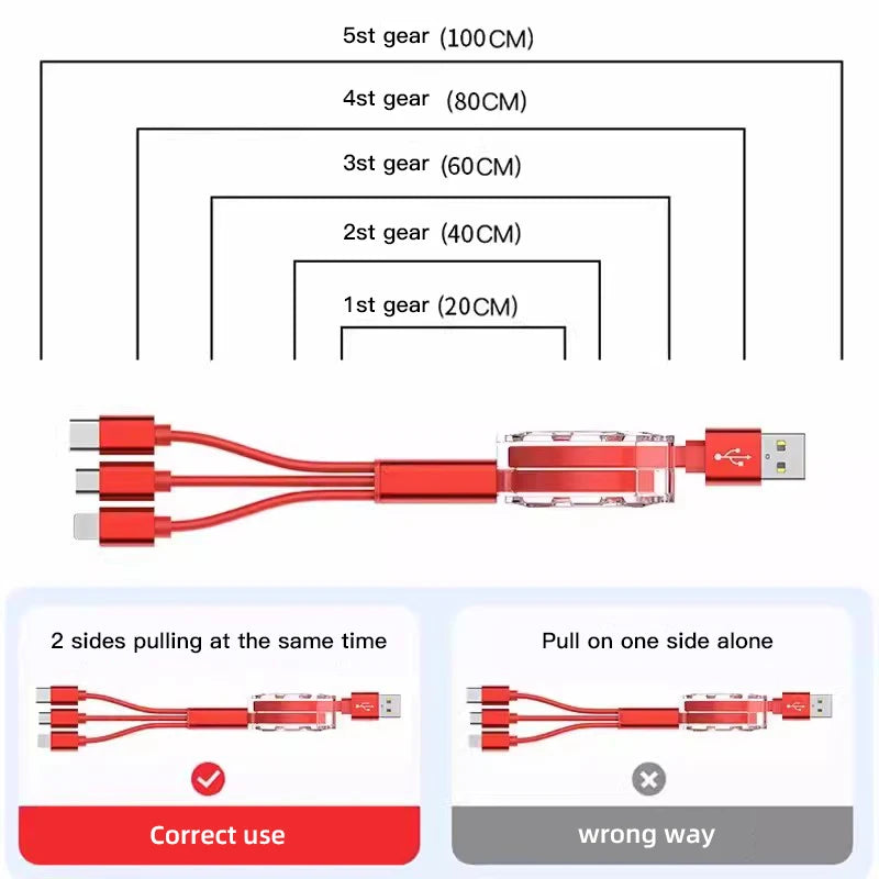 3 In 1 Fast Charger USB Data Cable For BYD - NeoBYD