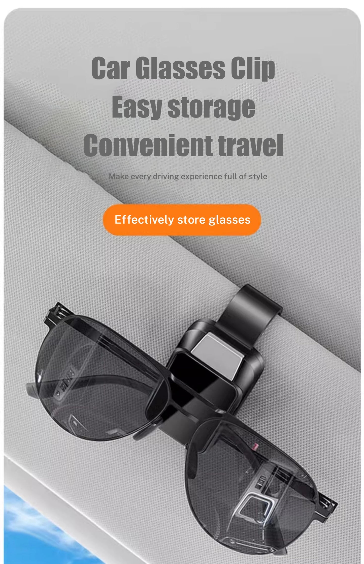 Car Sun Visor Glasses Clips One-hand Pressing switch Eyeglasses Holder For Omoda JAECOO J7 J6 J7 J8 Phev 2025 2024 2023 Ruigu 9