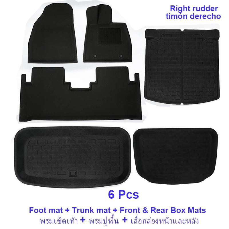 Front, Rear and Trunk Floor Mats / Cargo Liner Protector Waterproof Non-slip For BYD Seal RHD - NeoBYD