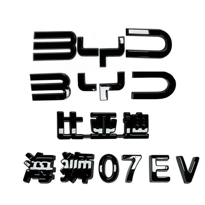 Front and Rear Emblem Badge Black Warrior Modification For BYD Sealion 7 - NeoBYD