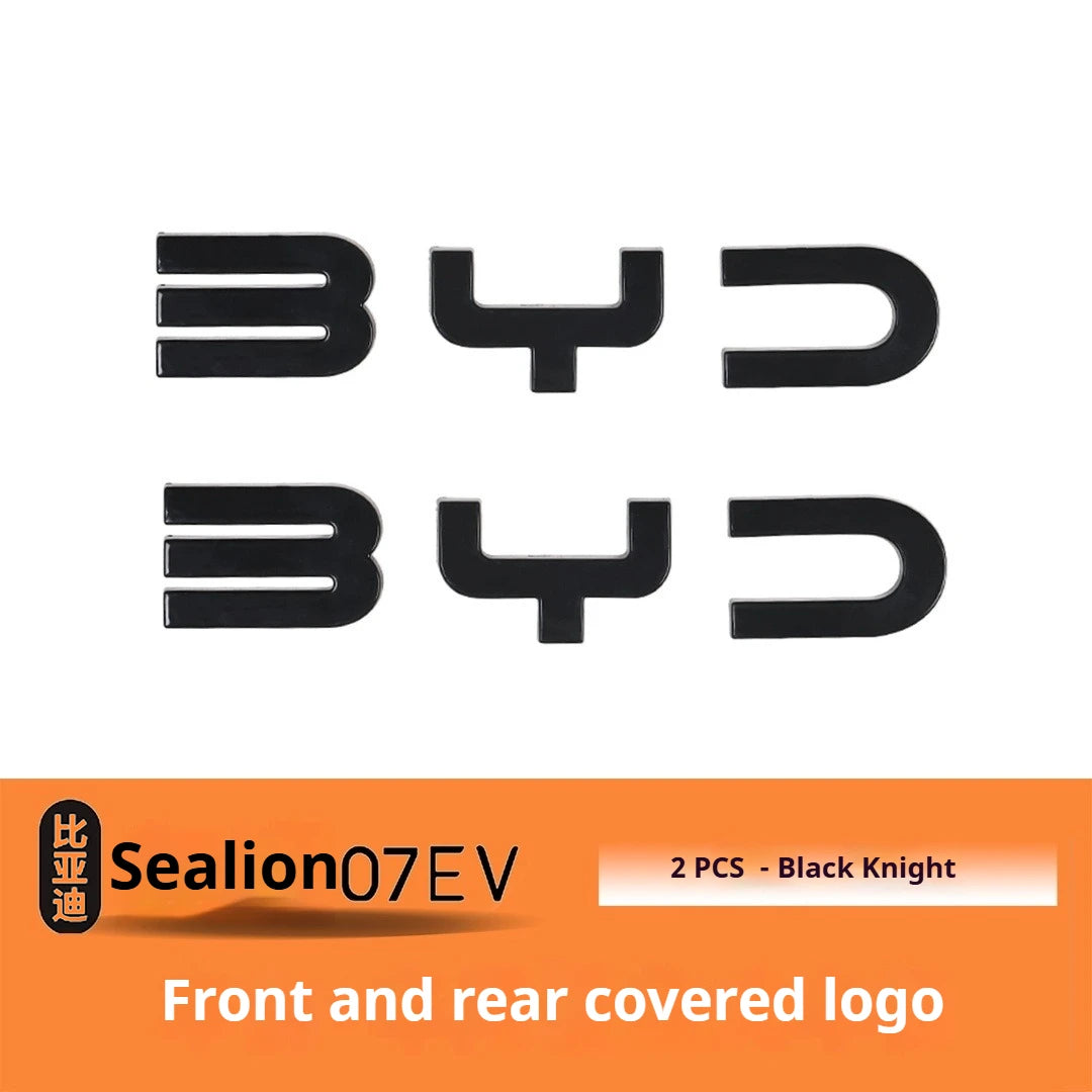 Front and Rear Emblem Badge Black Warrior Modification For BYD Sealion 7 - NeoBYD