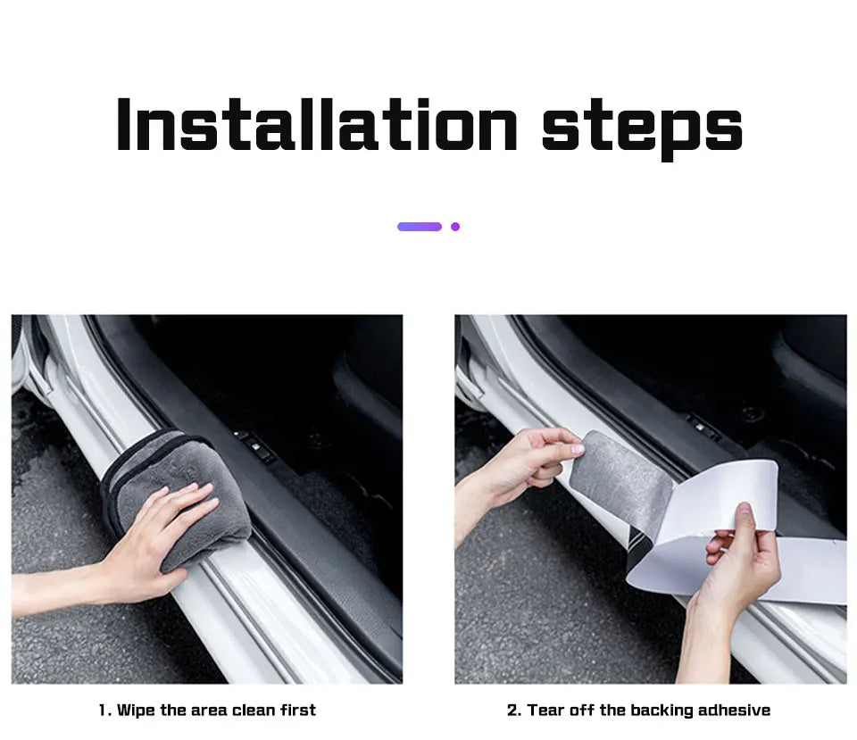 Car Door Threshold Protective Carbon Fibre Sticker For BYD - NeoBYD