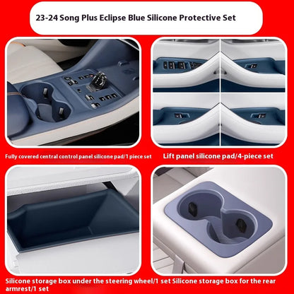 Central Control Panel + Cup Holder + Wireless Charging Silicone Protective Pad For BYD Seal U / Sealion 6 - NeoBYD