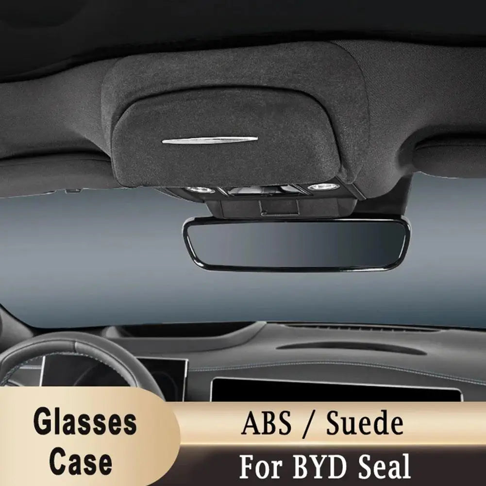Car Glasses/Sunglasses Storage Box ABS / Suede Ceiling Case For BYD Seal - NeoBYD