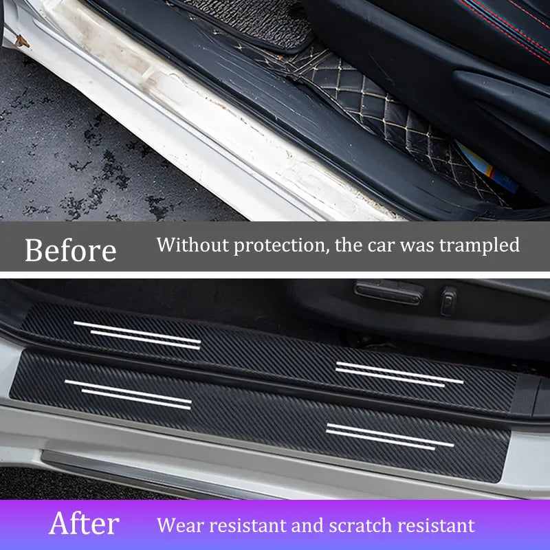 Car Door Threshold Protective Carbon Fibre Sticker For BYD - NeoBYD