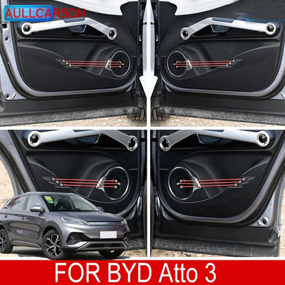 Choice BYD Atto 3 Leather Car Door Kick Pad Protector Kit - NeoBYD