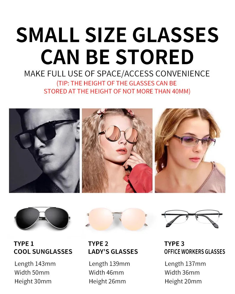 Car Visor Sunglasses/Glasses Holder Case Clip Box For BYD - NeoBYD