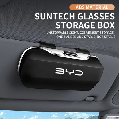 Car Visor Sunglasses/Glasses Holder Case Clip Box For BYD - NeoBYD