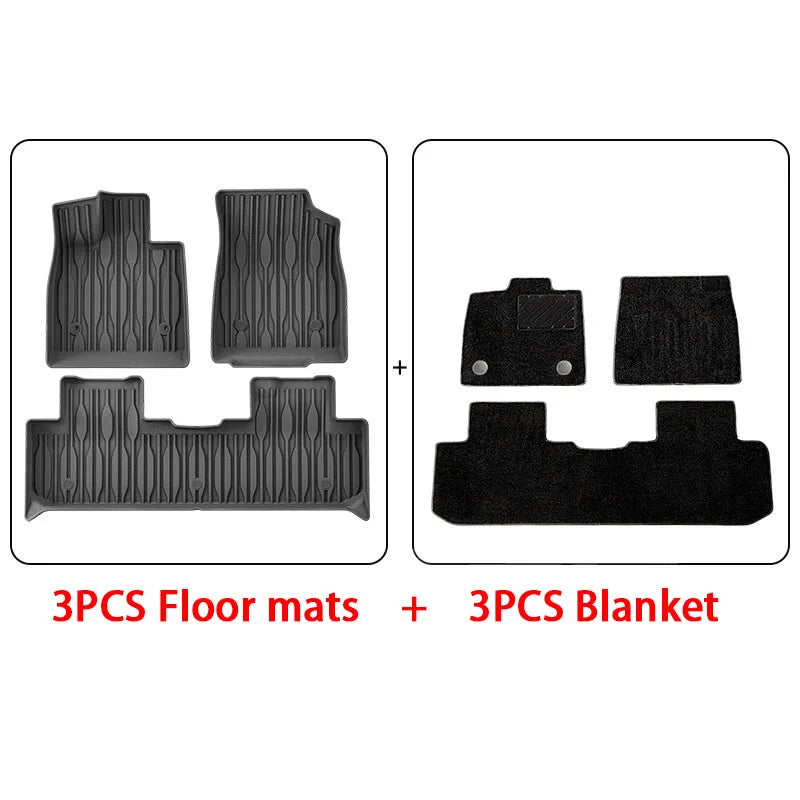 TPE Floor Mats and Cargo Liner, All Weather Floor Liners Trunk Mat LHD & RHD For BYD Seal U / Sealion 6