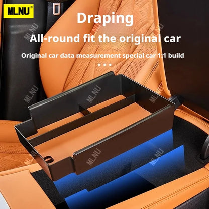 Center Console Precise Fit Divided Compartments ABS+Leather Pad Storage Box For BYD Sealion 7 - NeoBYD