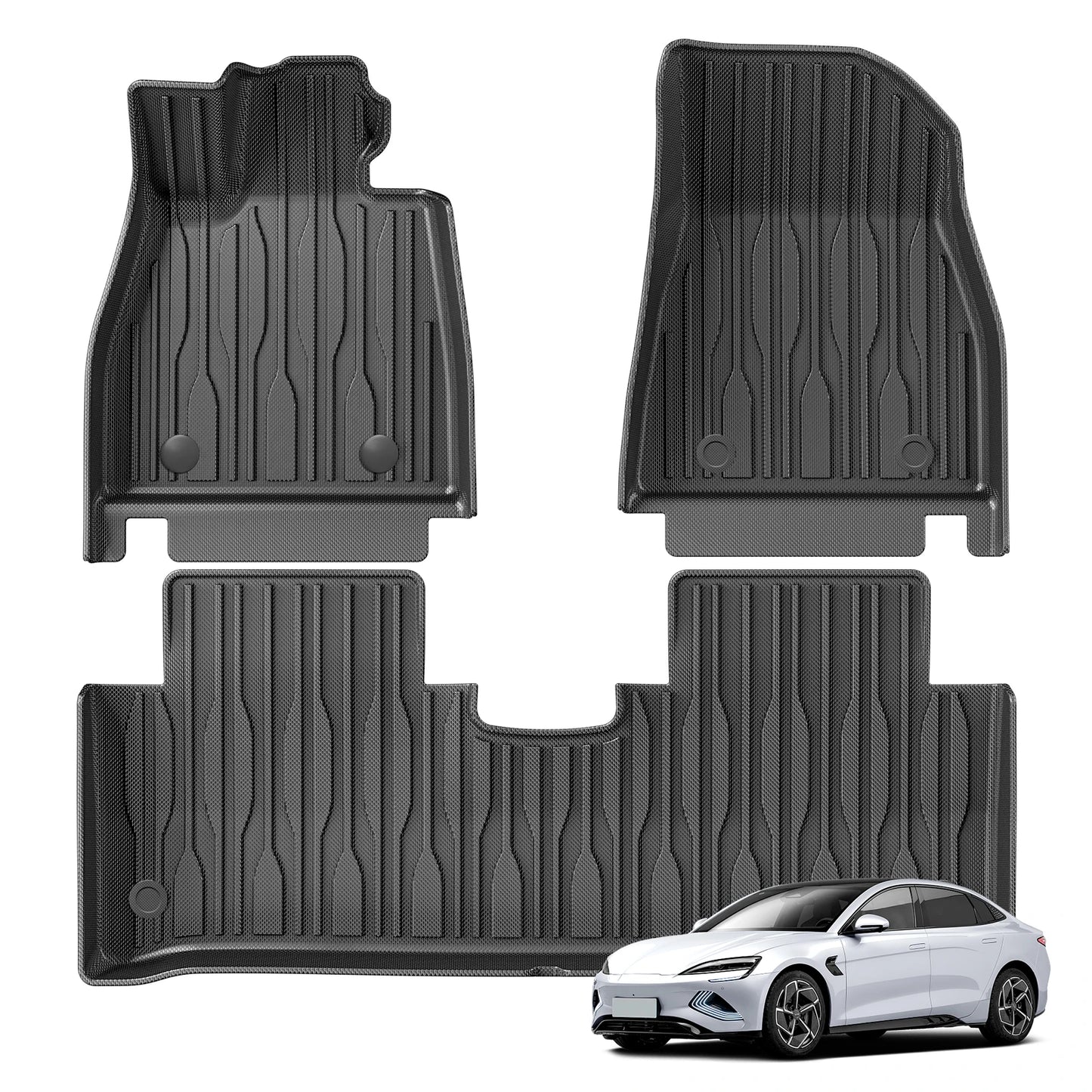 for BYD Seal EV / DMI 3D TPE Car Floor Mats Trunk Pad All-Weather Auto Accessories (Left Hand Driver)