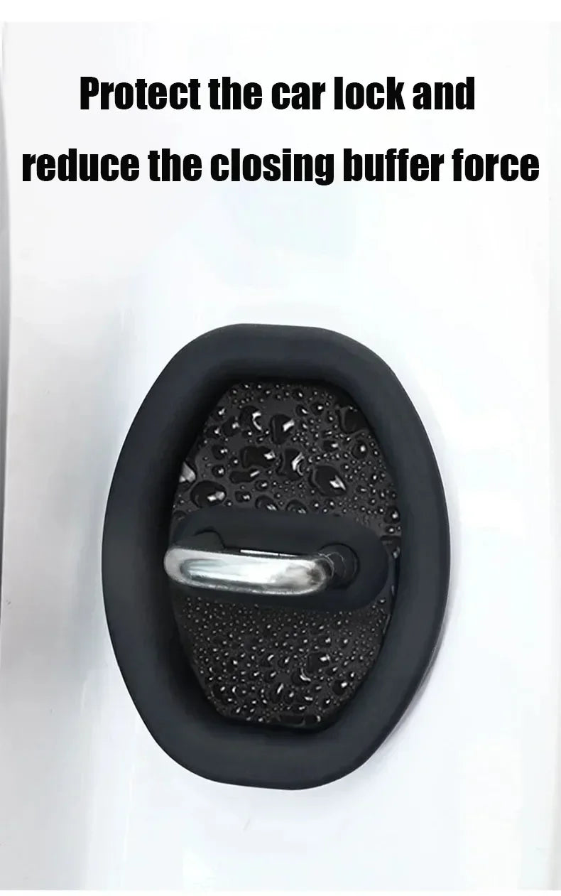 Silicone Car Door Lock Buckle Anti-collision Protective Cover For BYD - NeoBYD