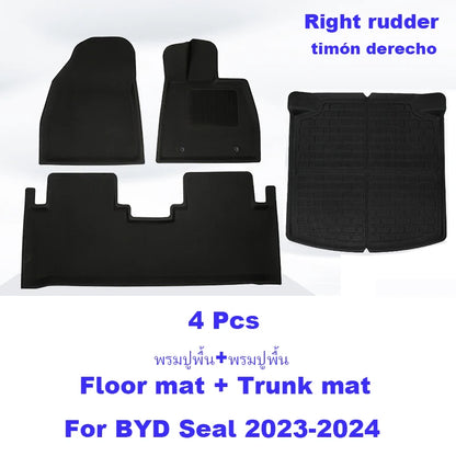 Front, Rear and Trunk Floor Mats / Cargo Liner Protector Waterproof Non-slip For BYD Seal RHD - NeoBYD