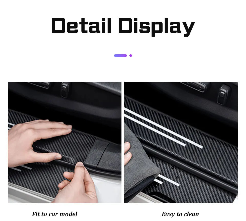 Car Door Threshold Protective Carbon Fibre Sticker For BYD - NeoBYD