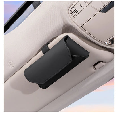 Leather Glasses / Sunglasses Case Clip Storage Box For BYD - NeoBYD