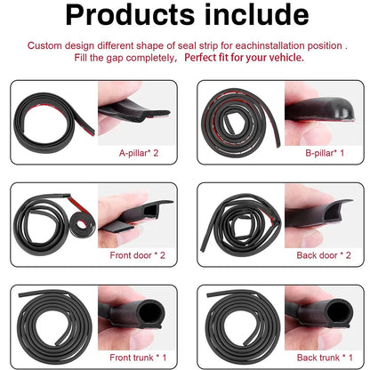 Door Seal Wind Noise Reduction Kit For BYD Seal U / Sealion 6 / Atto 2 / Seal - NeoBYD