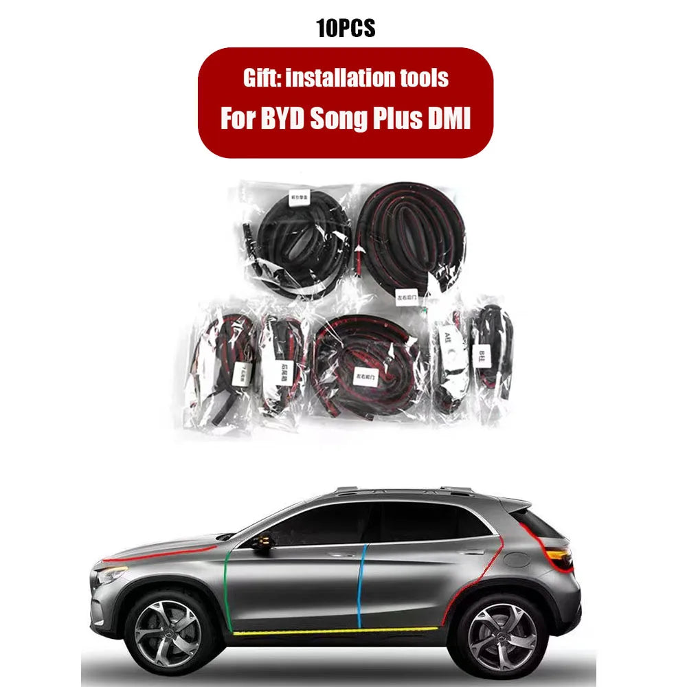 For BYD 2024 Song Plus DMI EV/Atto3 Yuan Plus Door Seal Sunroof Seal Wind Noise Reduction Kit BYD Atto3/Han 2022-2024 Accessorie