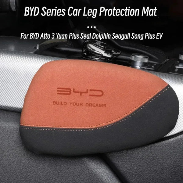 Suede Car Leg Protection Mat for BYD Atto 3 / Yuan Plus / Seal / Dolphin / Seagull / Song Plus / Seal U