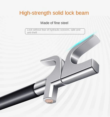 Car Steering Wheel Lock Anti-Theft Car Device Universal Fit Adjustable Length Clamp Double Hook Retractable Steering Lock With