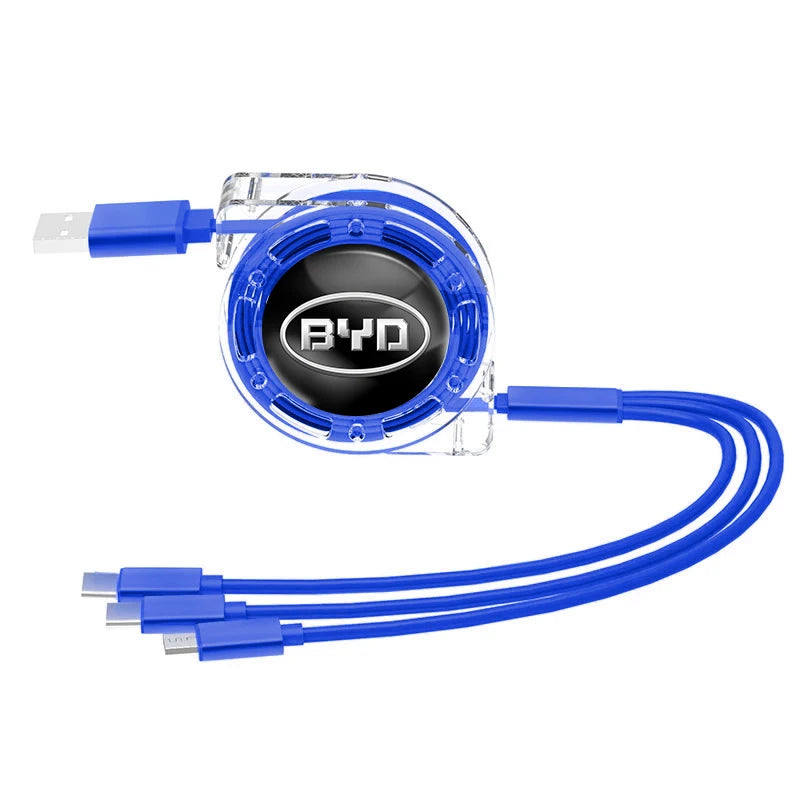 3 In 1 Fast Charger USB Data Cable For BYD - NeoBYD