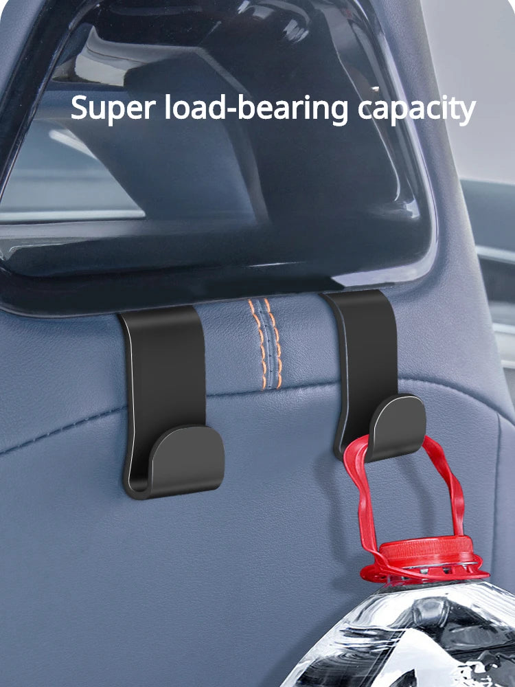 BYD Car Seat Back Hook ABS Headrest Hanger 2 Pack Black - NeoBYD